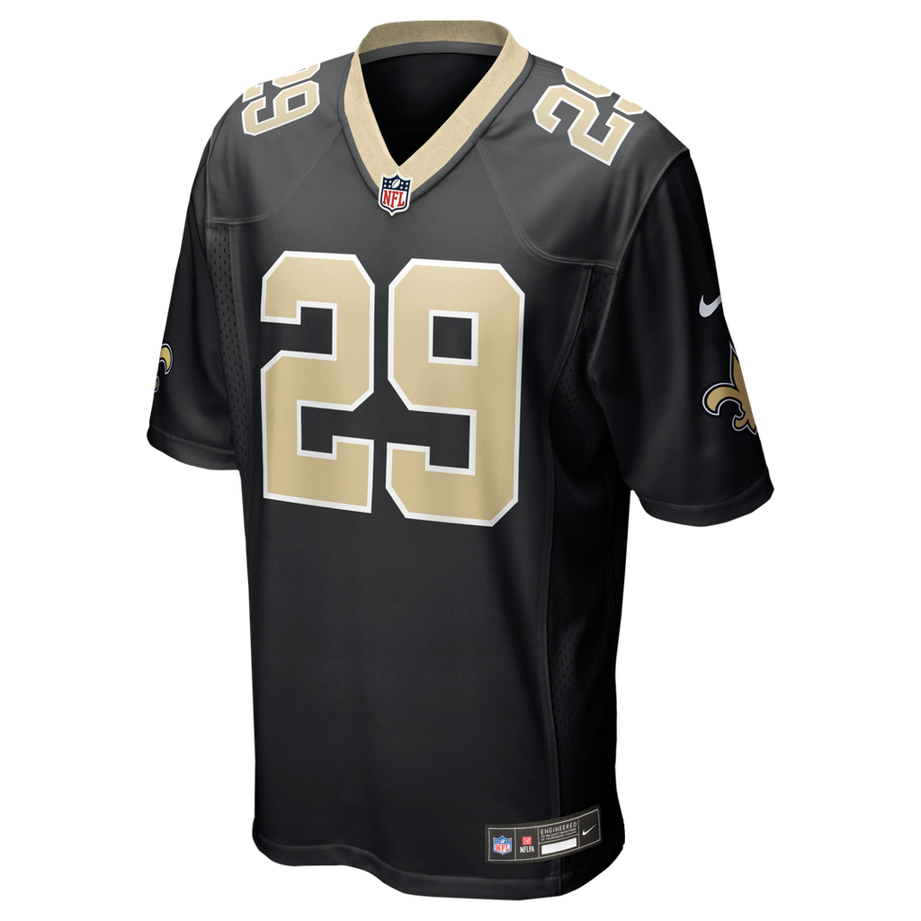Quincy Riley New Orleans Saints Team Game Jersey - Black