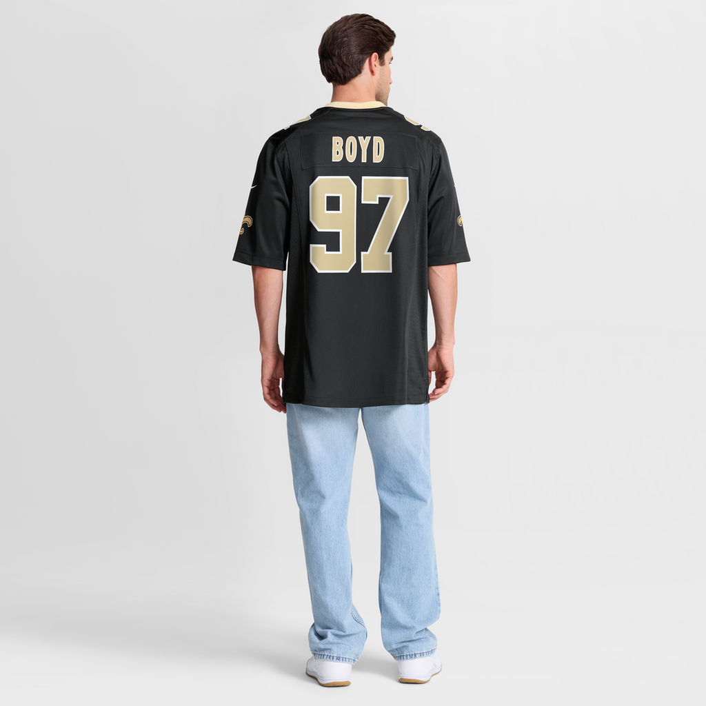 Khristian Boyd New Orleans Saints Game Jersey - Black
