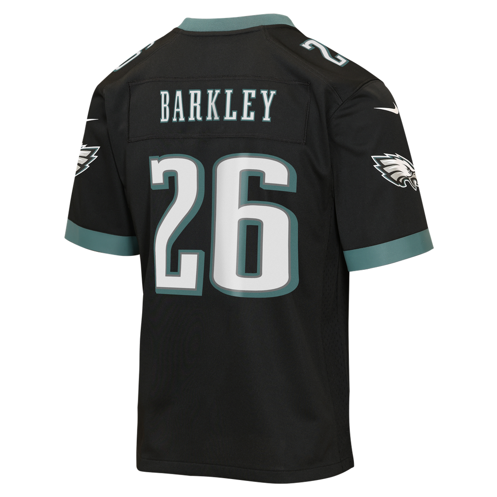 Saquon Barkley Philadelphia Eagles Youth Team Game Jersey - Midnight Green