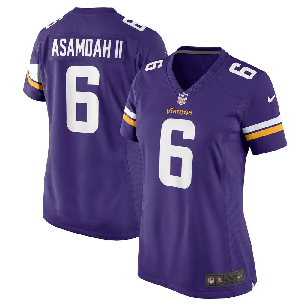 Brian Asamoah II Minnesota Vikings Women's Game Jersey - Purple