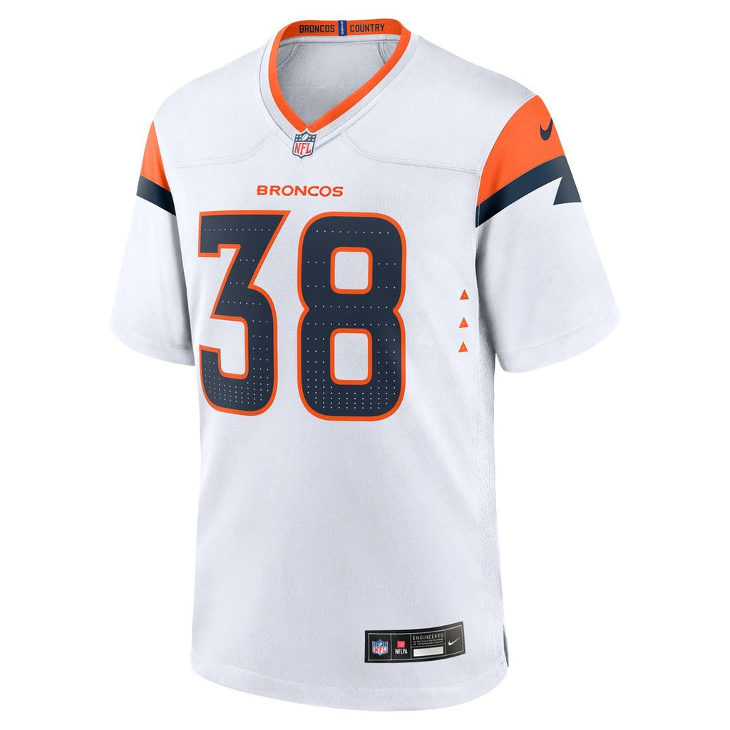 Jaleel McLaughlin Denver Broncos Game Jersey - White
