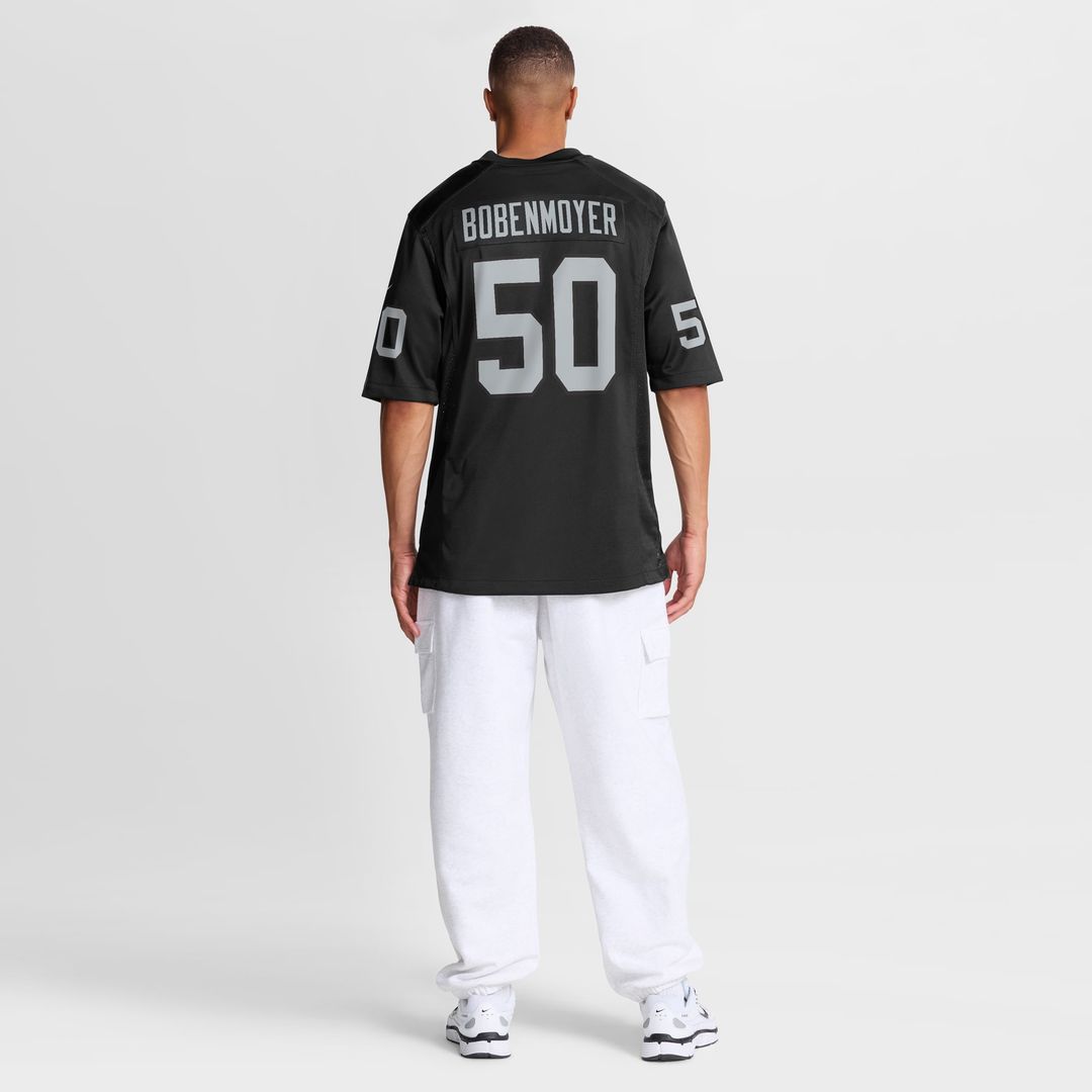 Jacob Bobenmoyer Las Vegas Raiders Game Player Jersey - Black