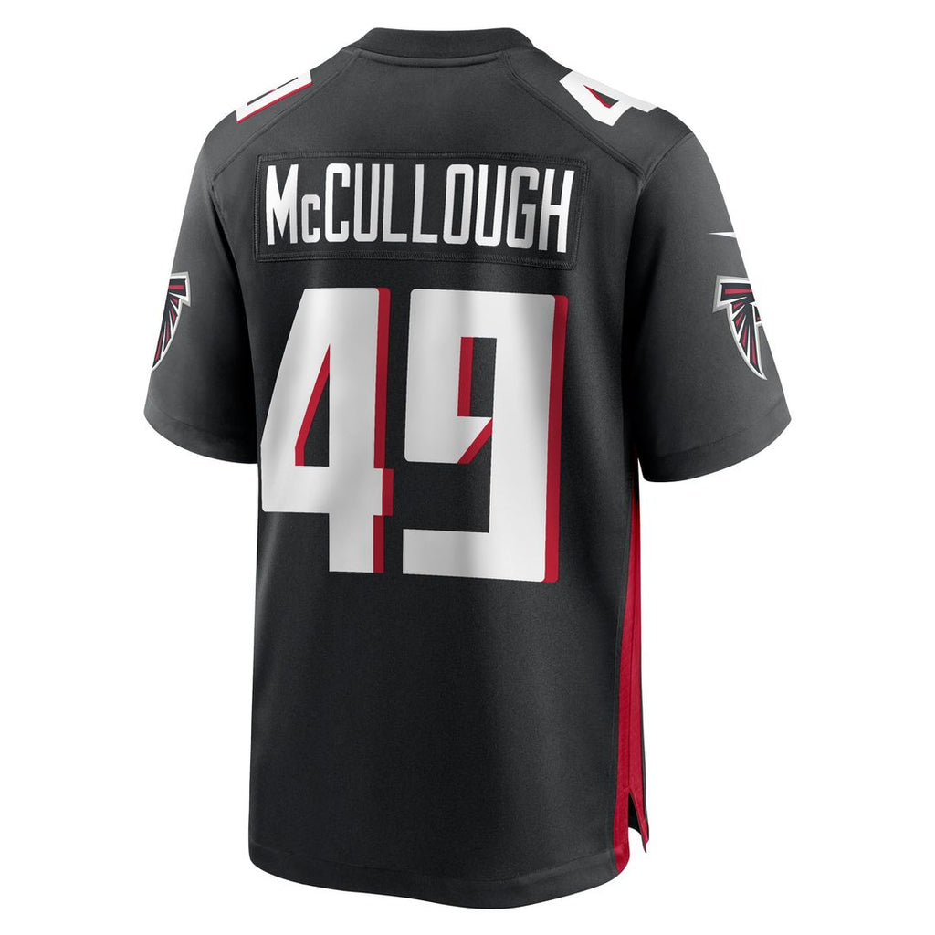 Liam McCullough Atlanta Falcons Team Game Jersey - Black