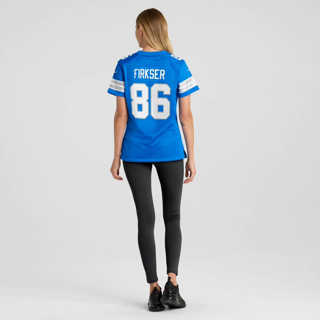 Anthony Firkser Detroit Lions Women's Team Game Jersey - Blue