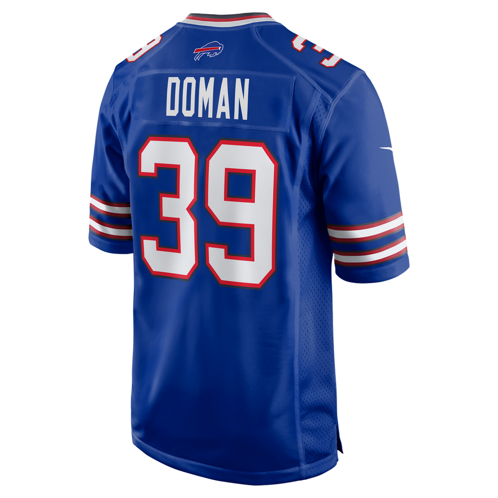 Tommy Doman Buffalo Bills Team Game Jersey - Royal