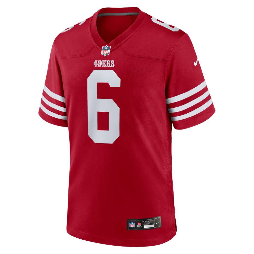 Malik Mustapha San Francisco 49ers Game Jersey - Scarlet