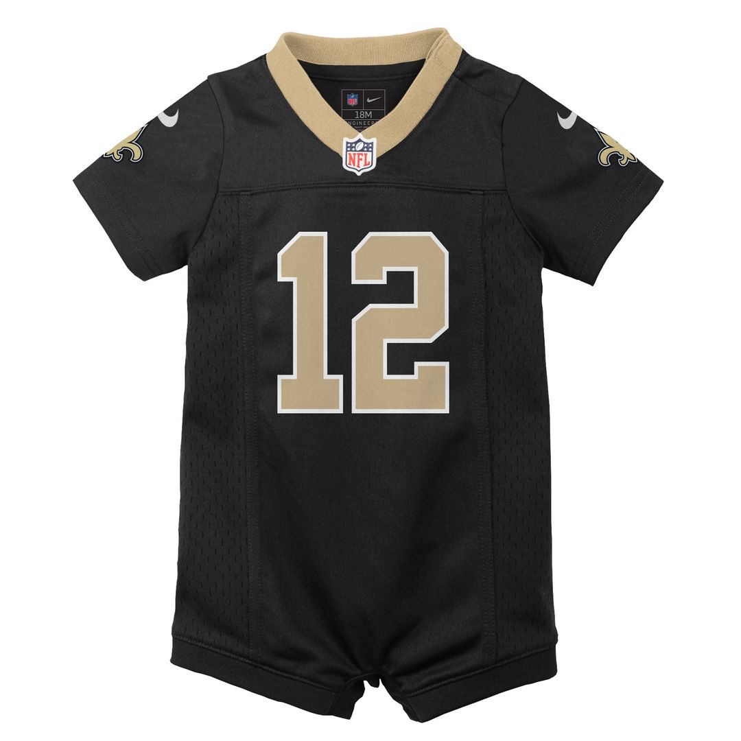 Chris Olave New Orleans Saints Newborn & Infant Game Romper Jersey - Black