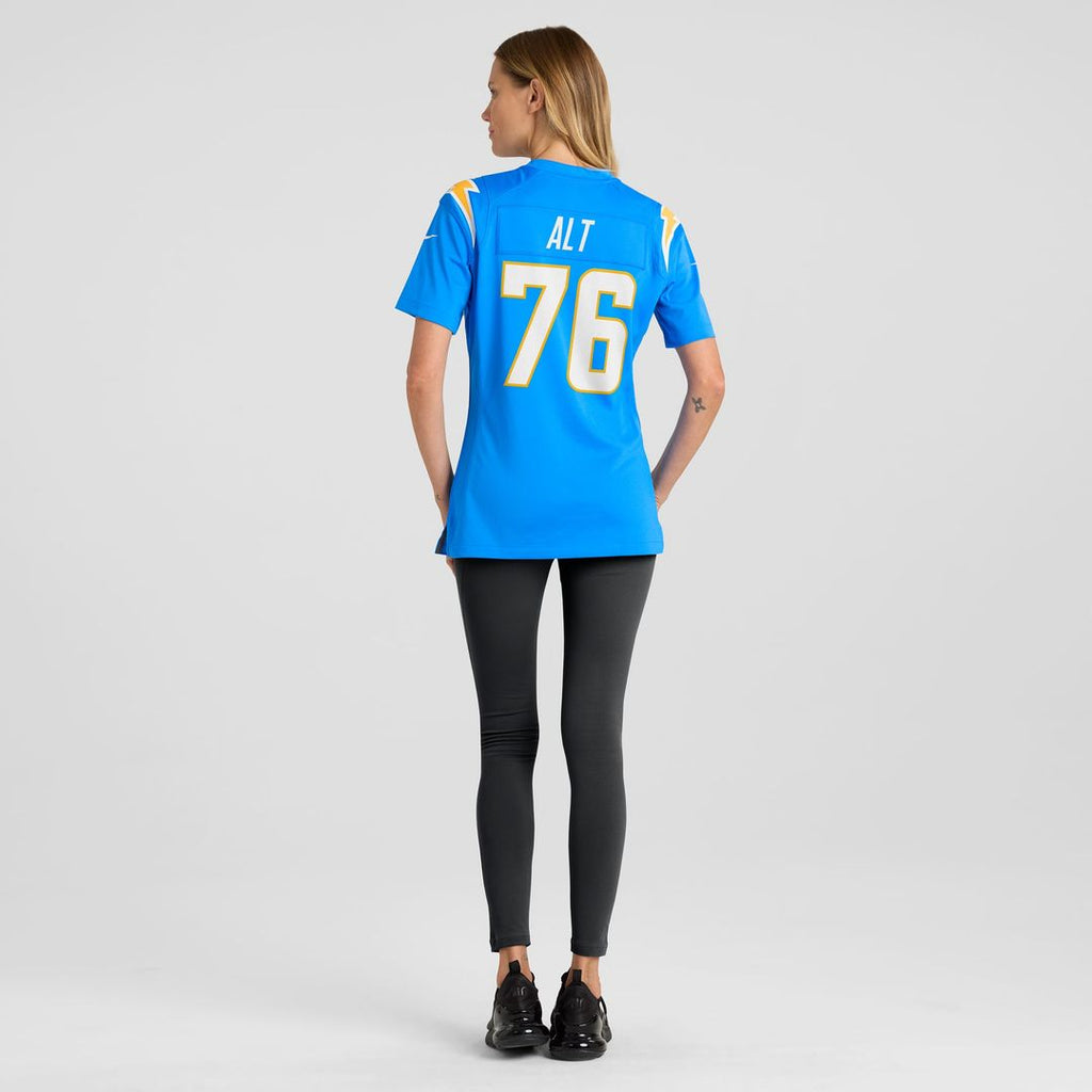 Joe Alt Los Angeles Chargers Women's 2024 Draft First Round Pick Player Game Jersey - Powder Blue