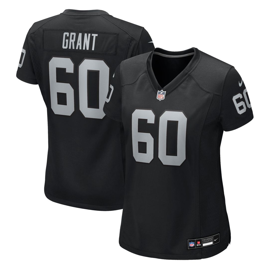 Charles Grant Las Vegas Raiders Women's Team Game Jersey - Black
