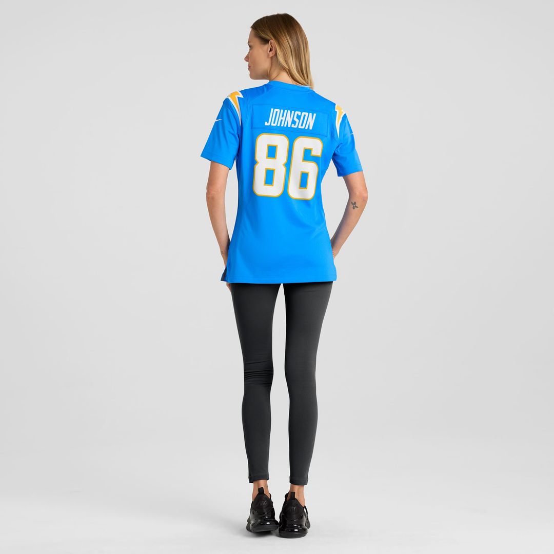 Cornelius Johnson Los Angeles Chargers Women's Game Jersey - Powder Blue