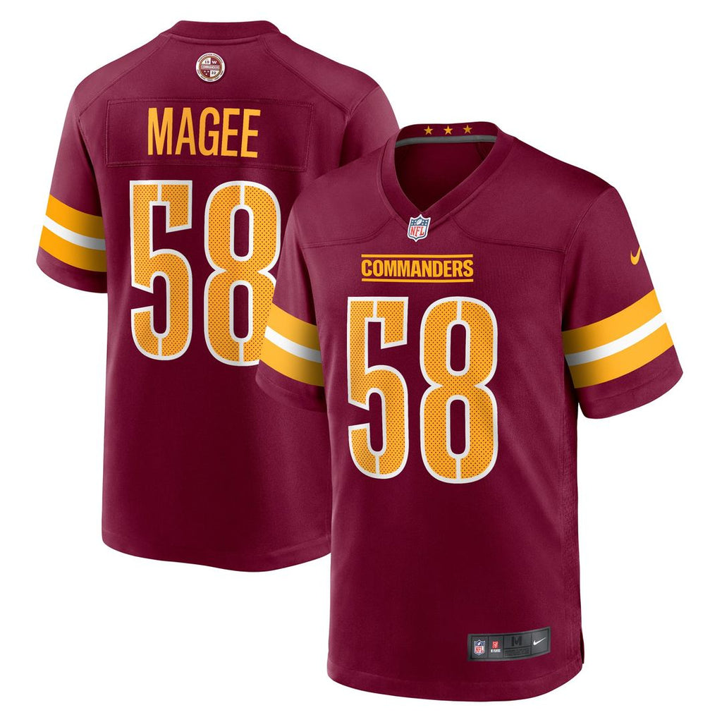 Magee Washington Commanders Game Jersey - Burgundy