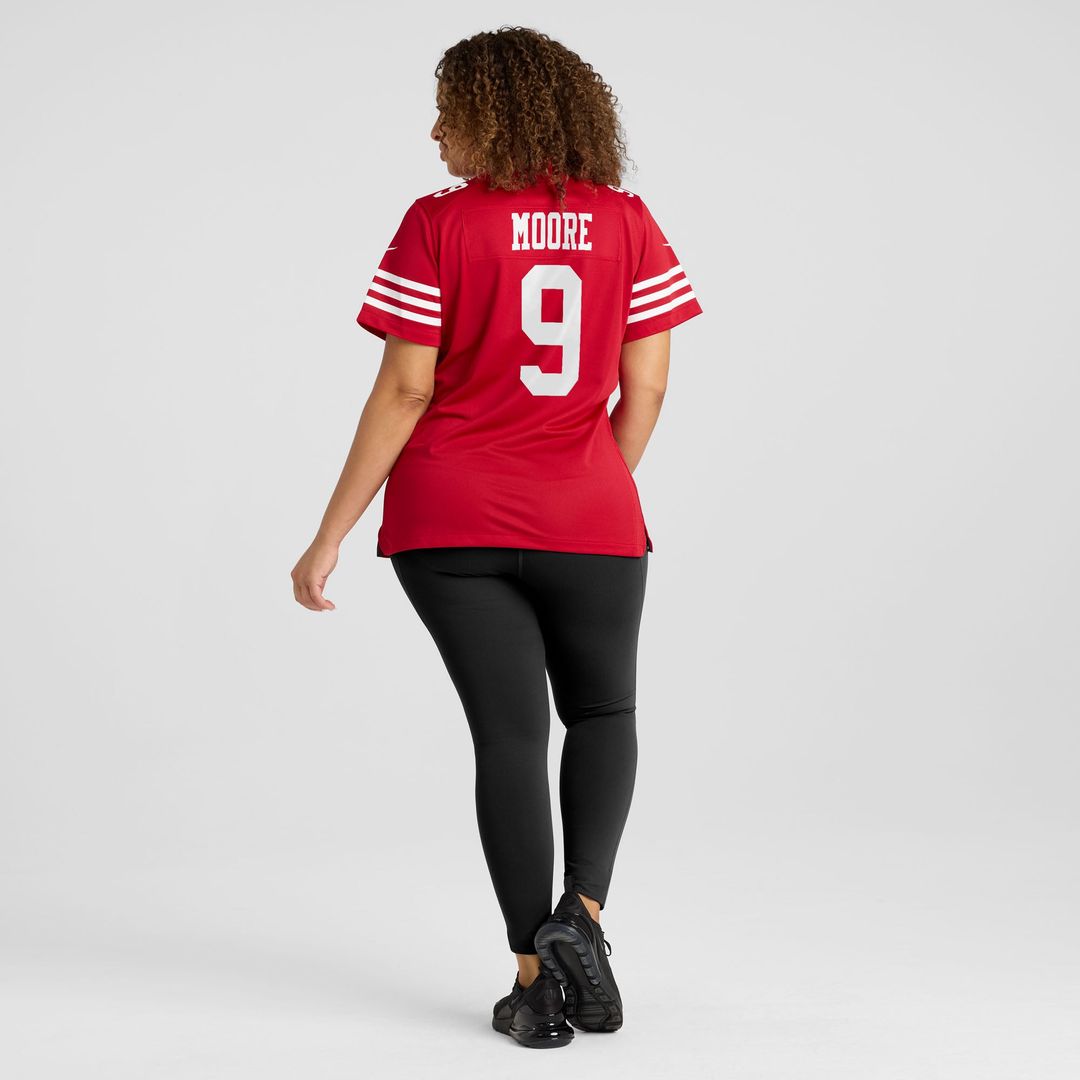 Skyy Moore San Francisco 49ers Women's Team Game Jersey - Scarlet