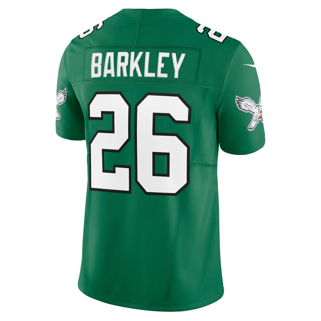 Saquon Barkley Philadelphia Eagles Alternate Vapor F.U.S.E. Limited Jersey - Kelly Green