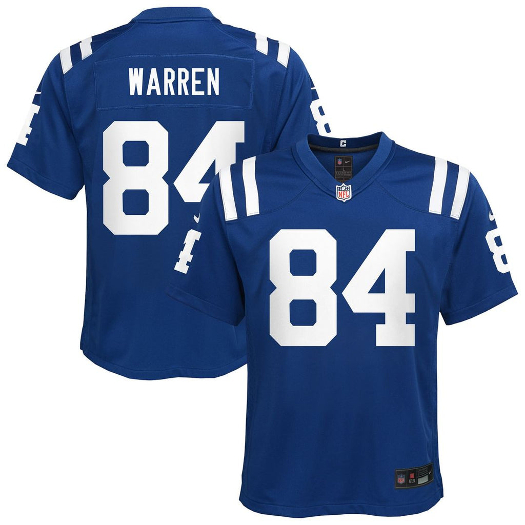 Tyler Warren Indianapolis Colts Youth Team Game Jersey - Royal