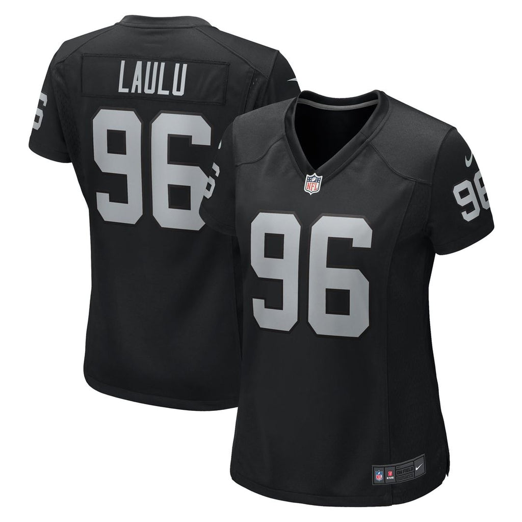 Jonah Laulu Las Vegas Raiders Women's Game Jersey - Black