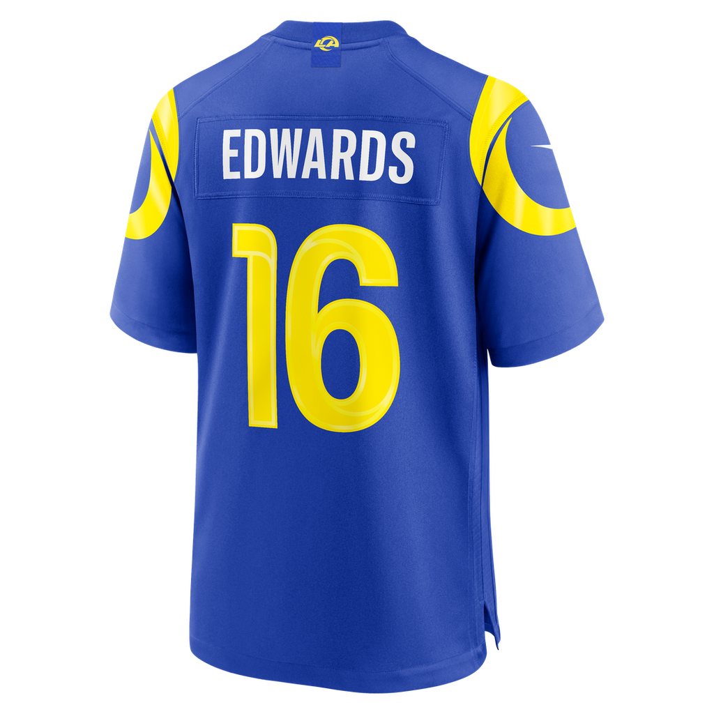 Tru Edwards Los Angeles Rams Team Game Jersey - Royal