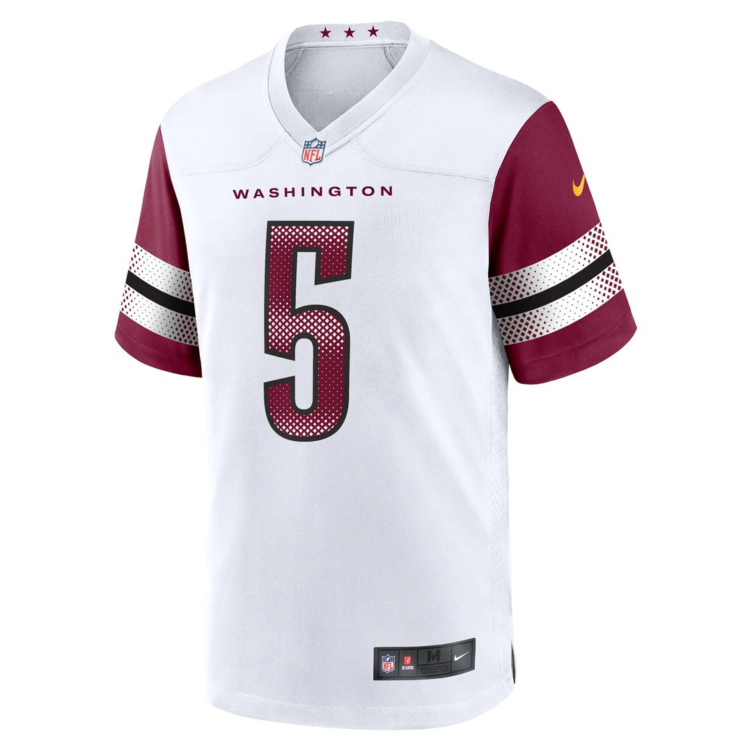 Jayden Daniels Washington Commanders Player Game Jersey - White