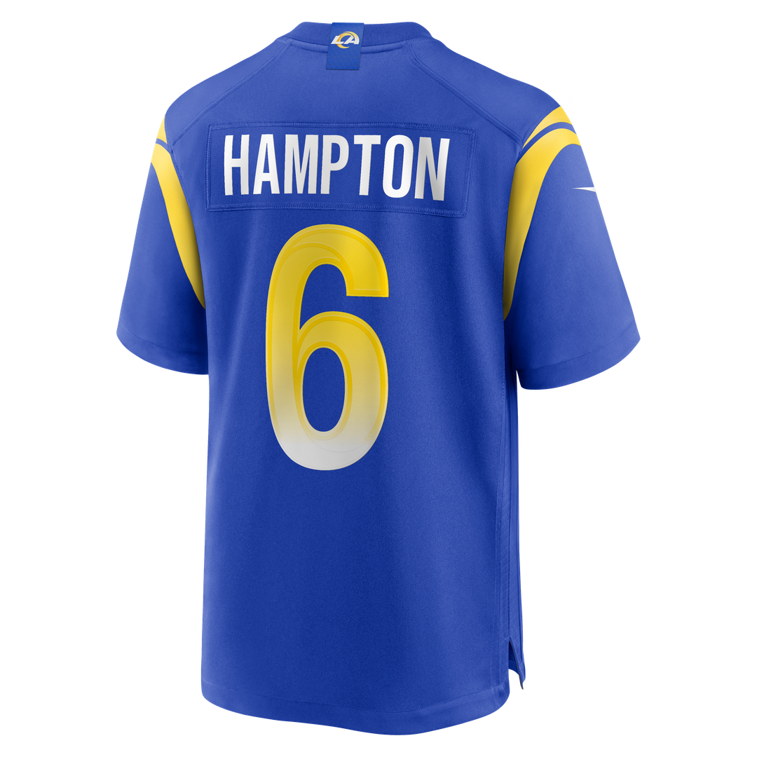 Nick Hampton Los Angeles Rams Team Game Jersey - Royal