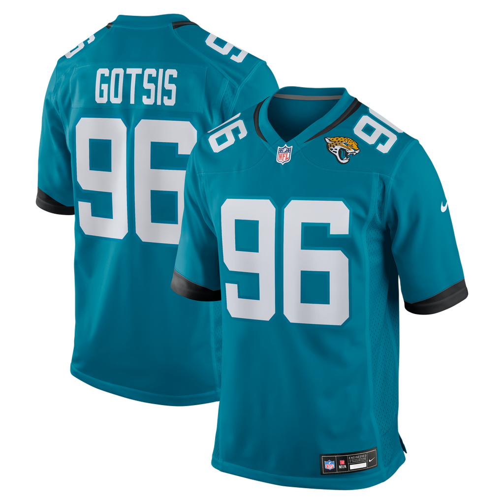 Adam Gotsis Jacksonville Jaguars Game Jersey - Teal