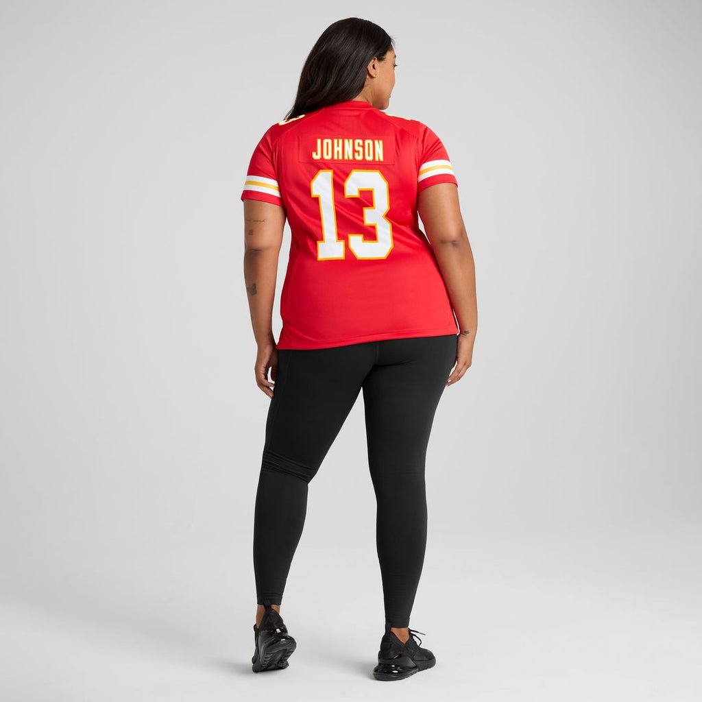 Nazeeh Johnson Kansas City Chiefs Women's Game Player Jersey - Red