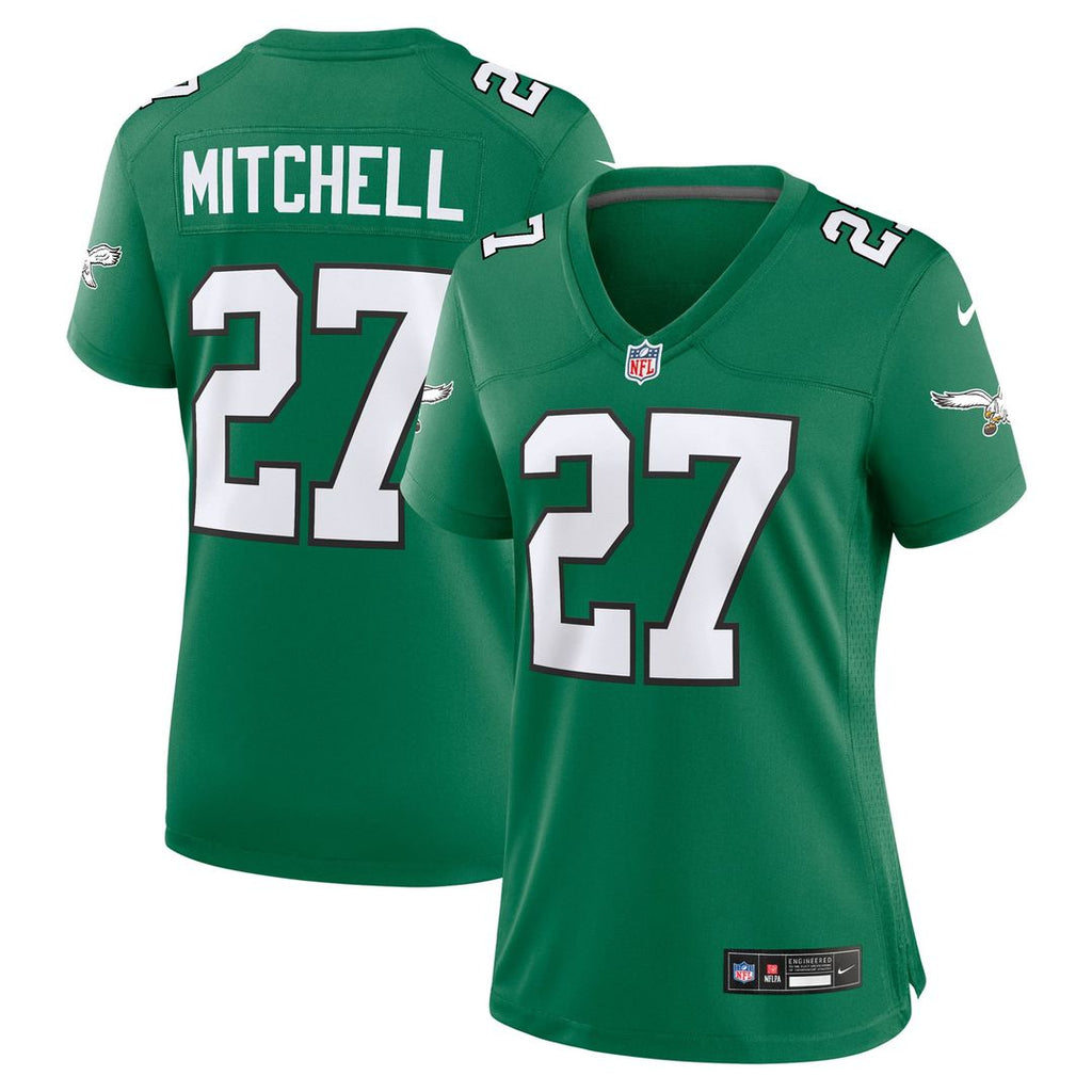 Quinyon Mitchell Philadelphia Eagles Women's Alternate Game Jersey - Kelly Green