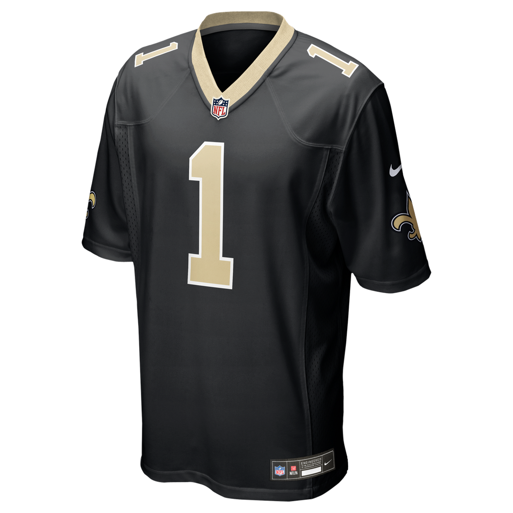 Number 1 Dad New Orleans Saints Game Jersey - Black