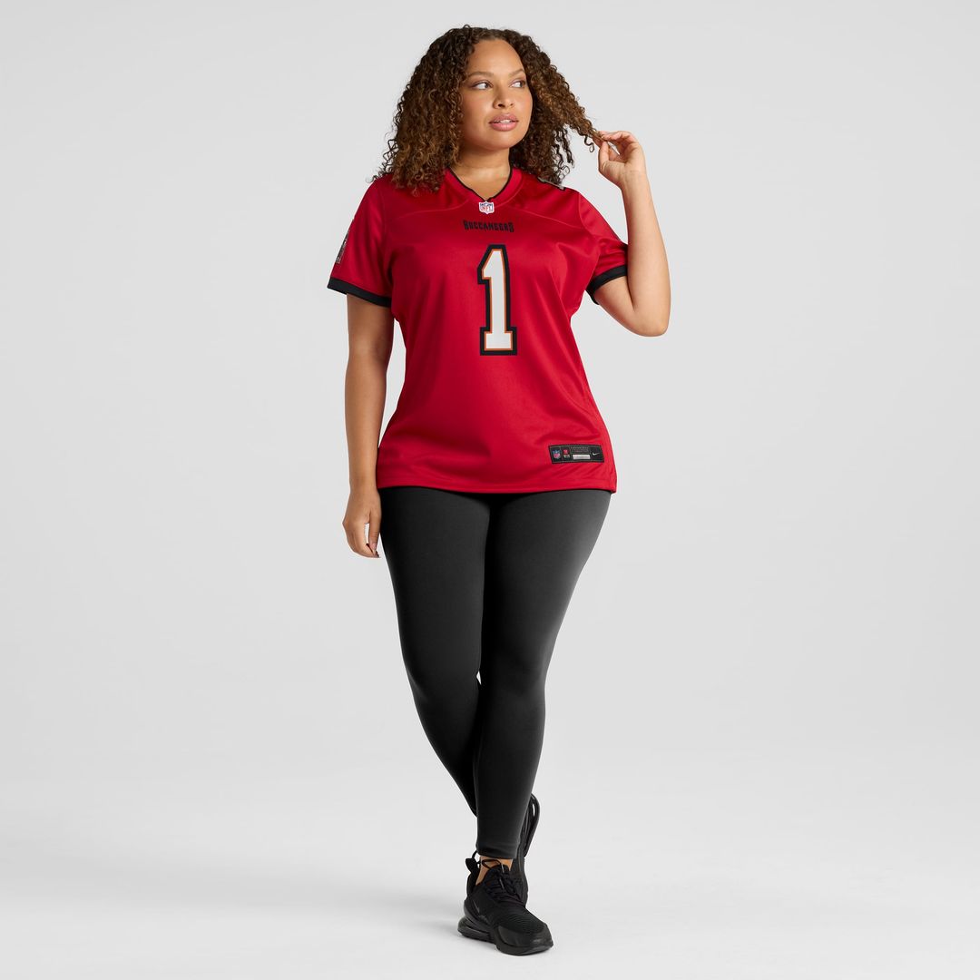 Number 1 Bride Tampa Bay Buccaneers Women's Game Jersey - Red