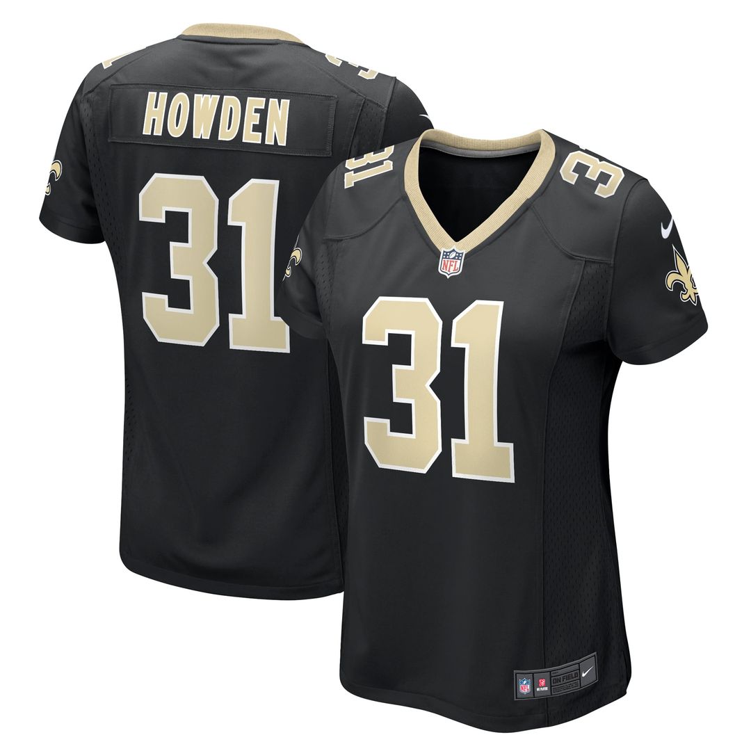 Howden New Orleans Saints Women's Team Game Jersey - Black