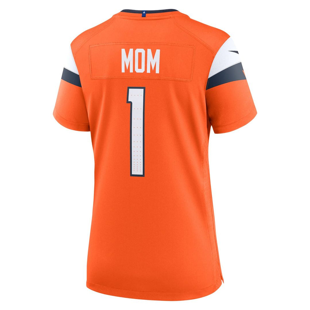 Denver Broncos Women's #1 Mom Game Jersey - Orange