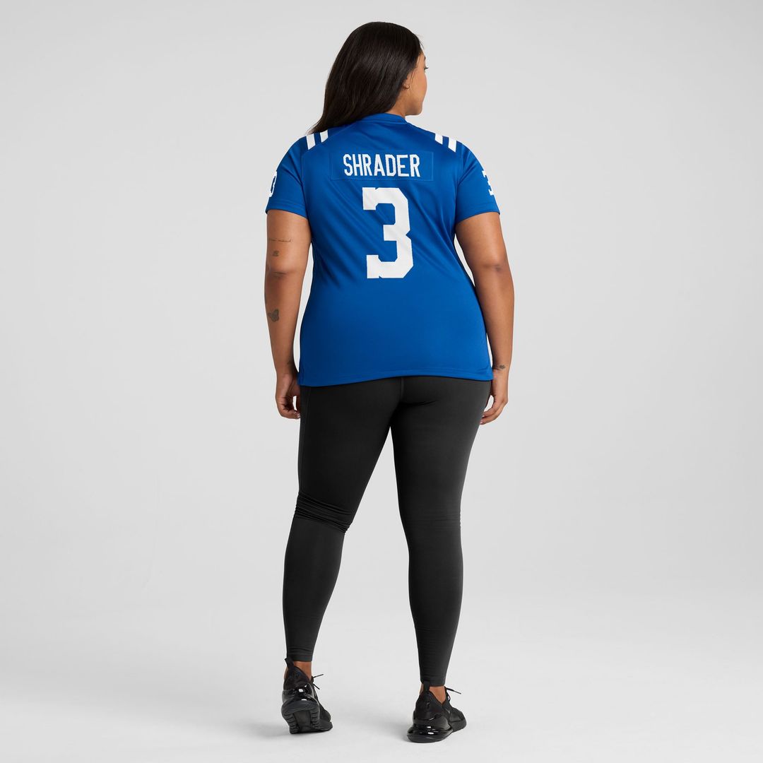Spencer Shrader Indianapolis Colts Women's Team Game Jersey - Royal