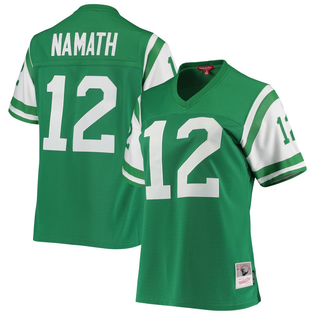 Joe Namath New York Jets Mitchell & Ness Women's 1969 Legacy Replica Jersey - Green