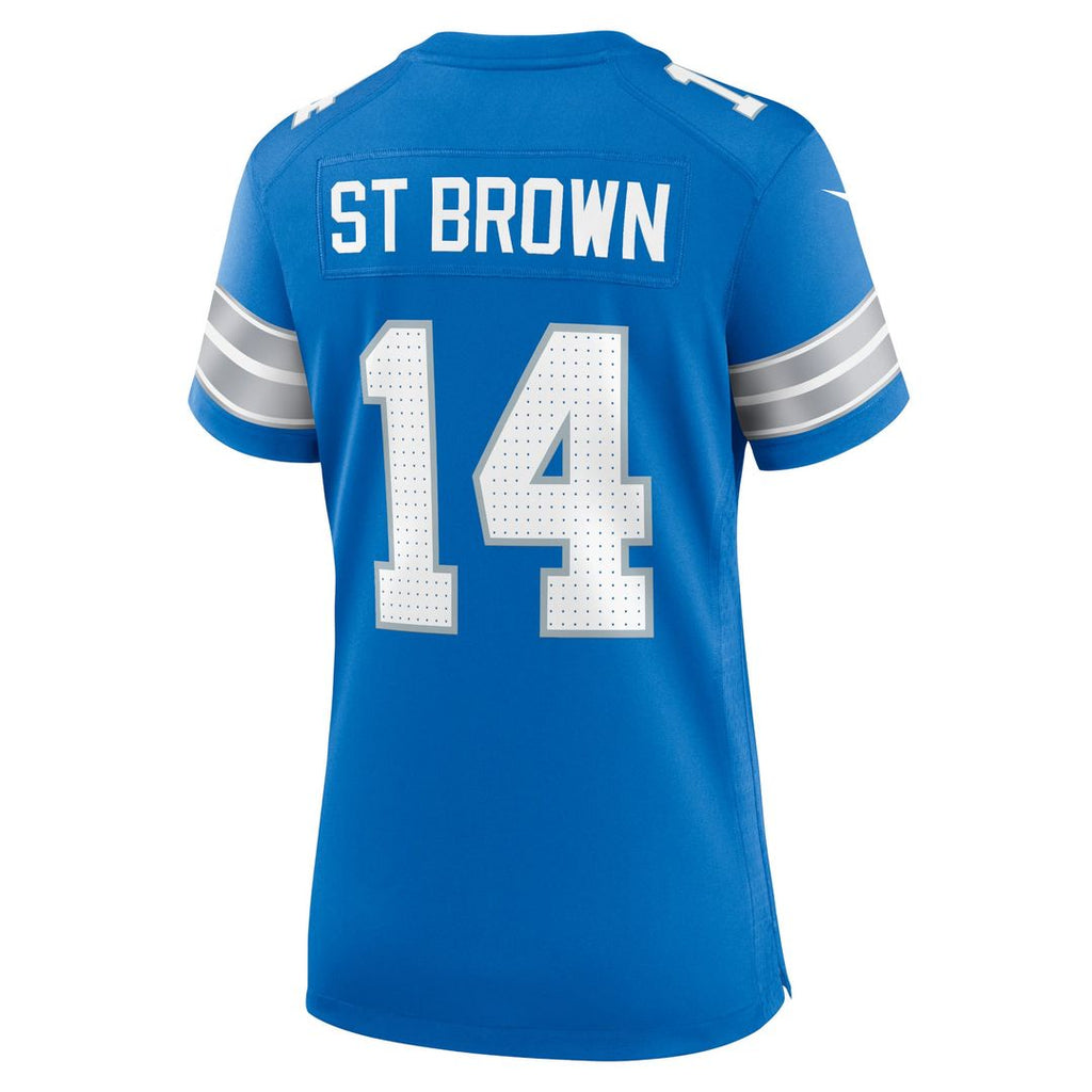 Amon-Ra St. Brown Detroit Lions Women's White Game Jersey - White