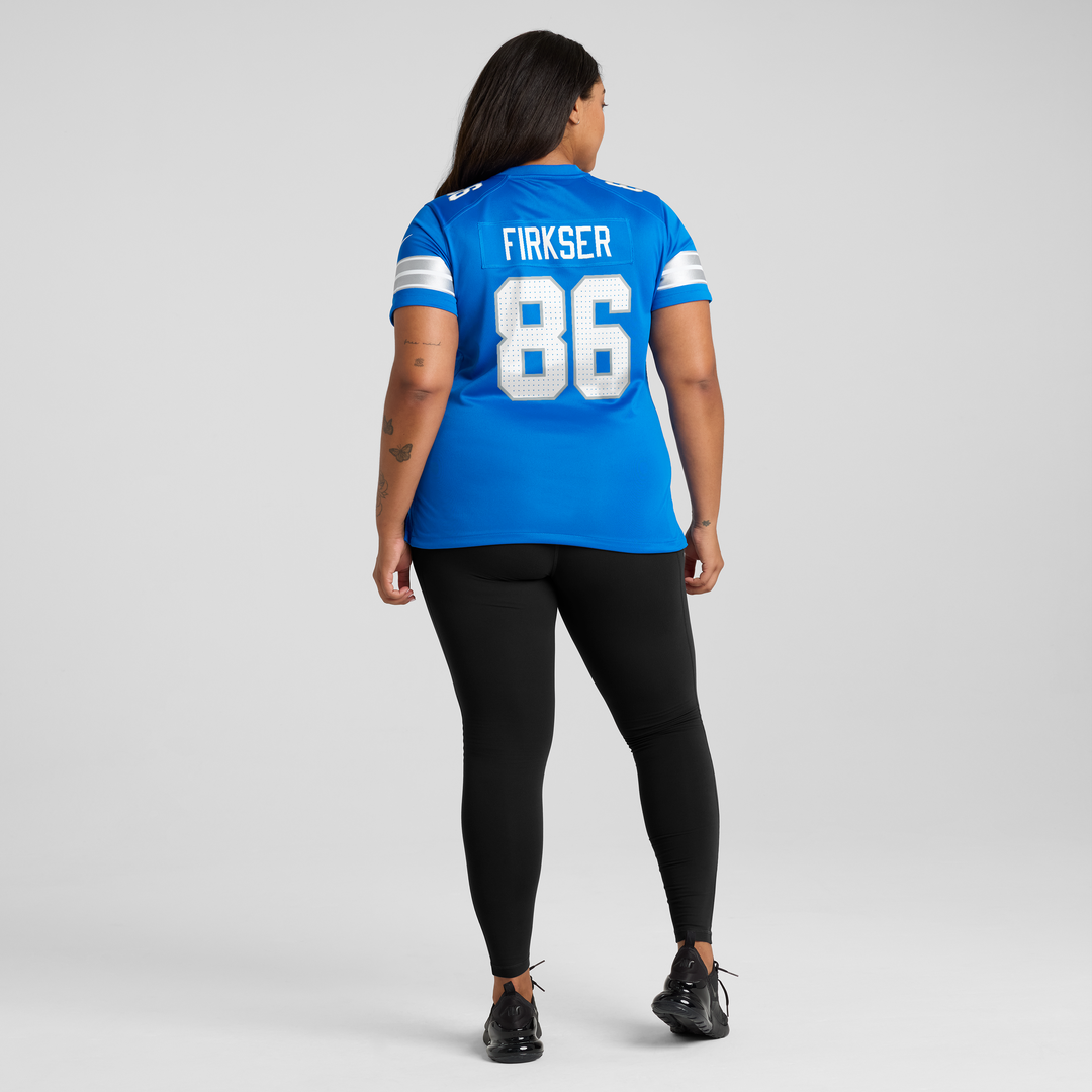 Anthony Firkser Detroit Lions Women's Team Game Jersey - Blue