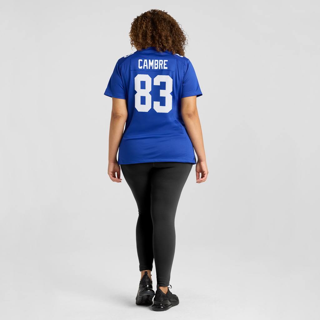 Dalen Cambre New York Giants Women's Team Game Jersey - Royal