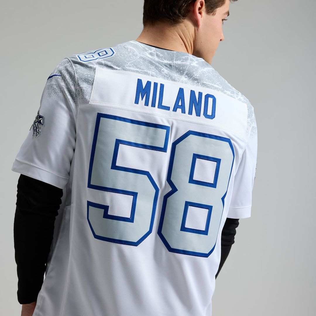 Matt Milano Buffalo Bills 2025 Rivalries Collection Stitched Limited Jersey - White