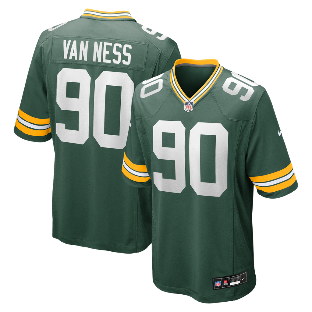 Lukas Van Ness Green Bay Packers Game Jersey - Green