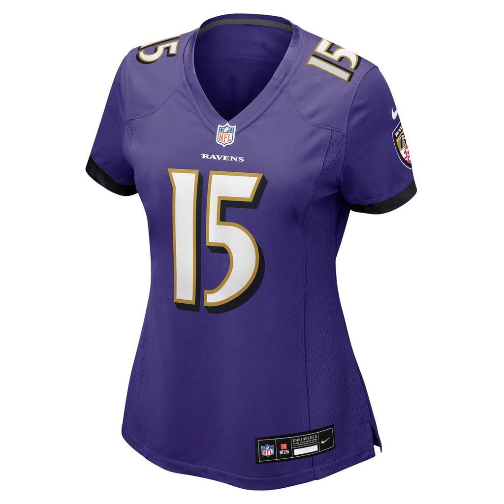 Cooper Rush Baltimore Ravens Women's Team Game Jersey - Purple