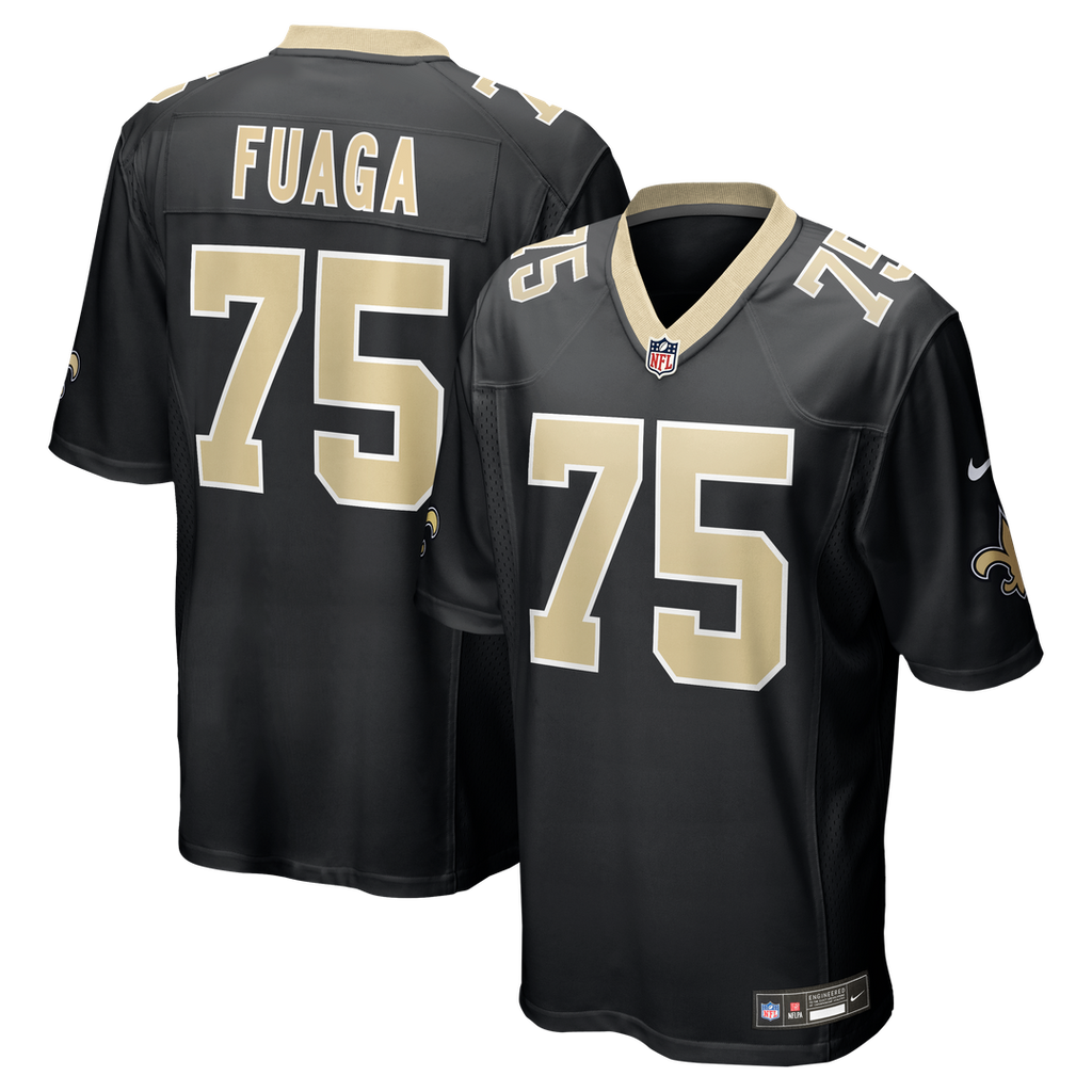 Taliese Fuaga New Orleans Saints Player Game Jersey - Black