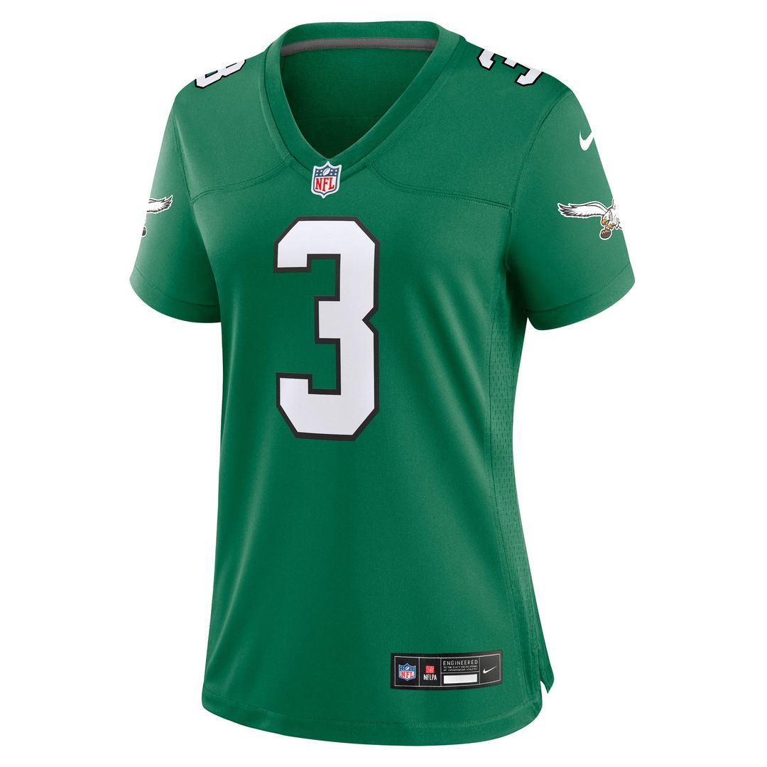 Nolan Smith Philadelphia Eagles Women's Alternate Game Jersey - Kelly Green