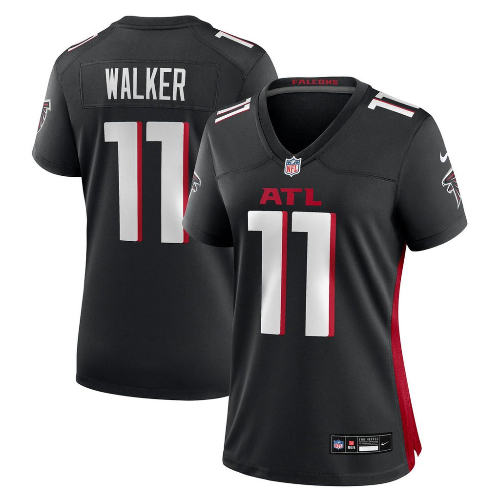 Jalon Walker Atlanta Falcons Women's Team Game Jersey - Black