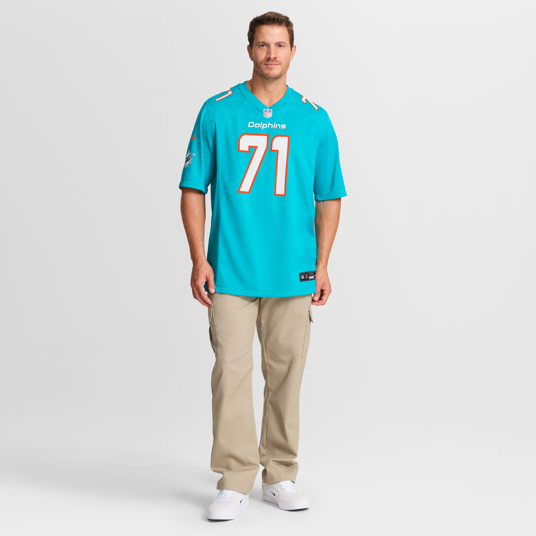 Kion Smith Miami Dolphins Game Jersey - Aqua