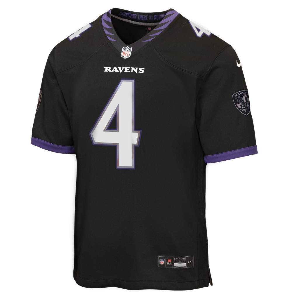 Zay Flowers Baltimore Ravens Youth Alternate Game Jersey - Black