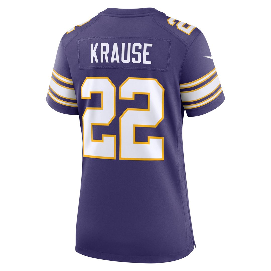 Paul Krause Minnesota Vikings Women's Classic Retired Player Jersey - Purple