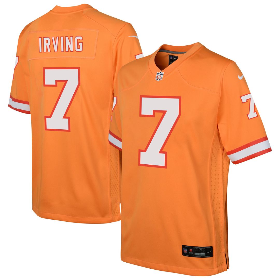 Bucky Irving Tampa Bay Buccaneers Youth Alternate Game Jersey - Orange