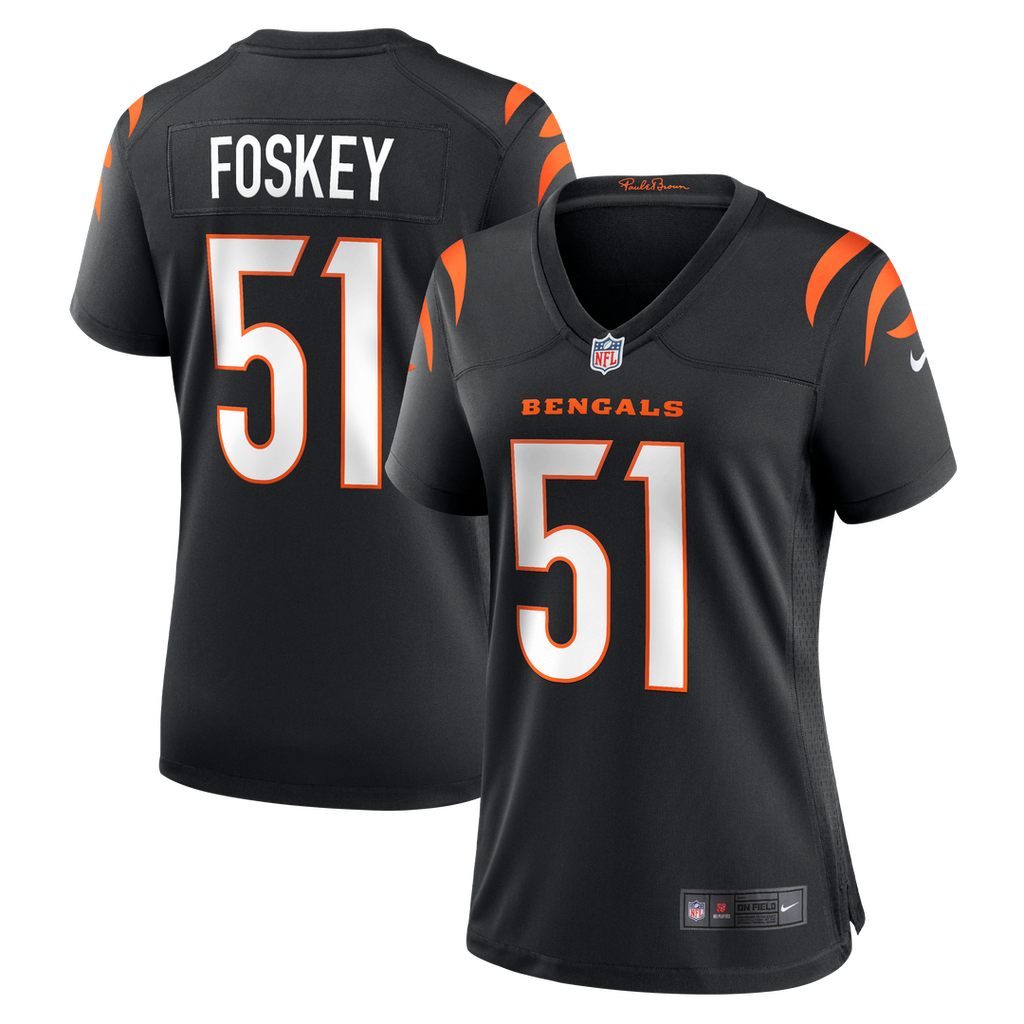Isaiah Foskey Cincinnati Bengals Women's Team Game Jersey - Black
