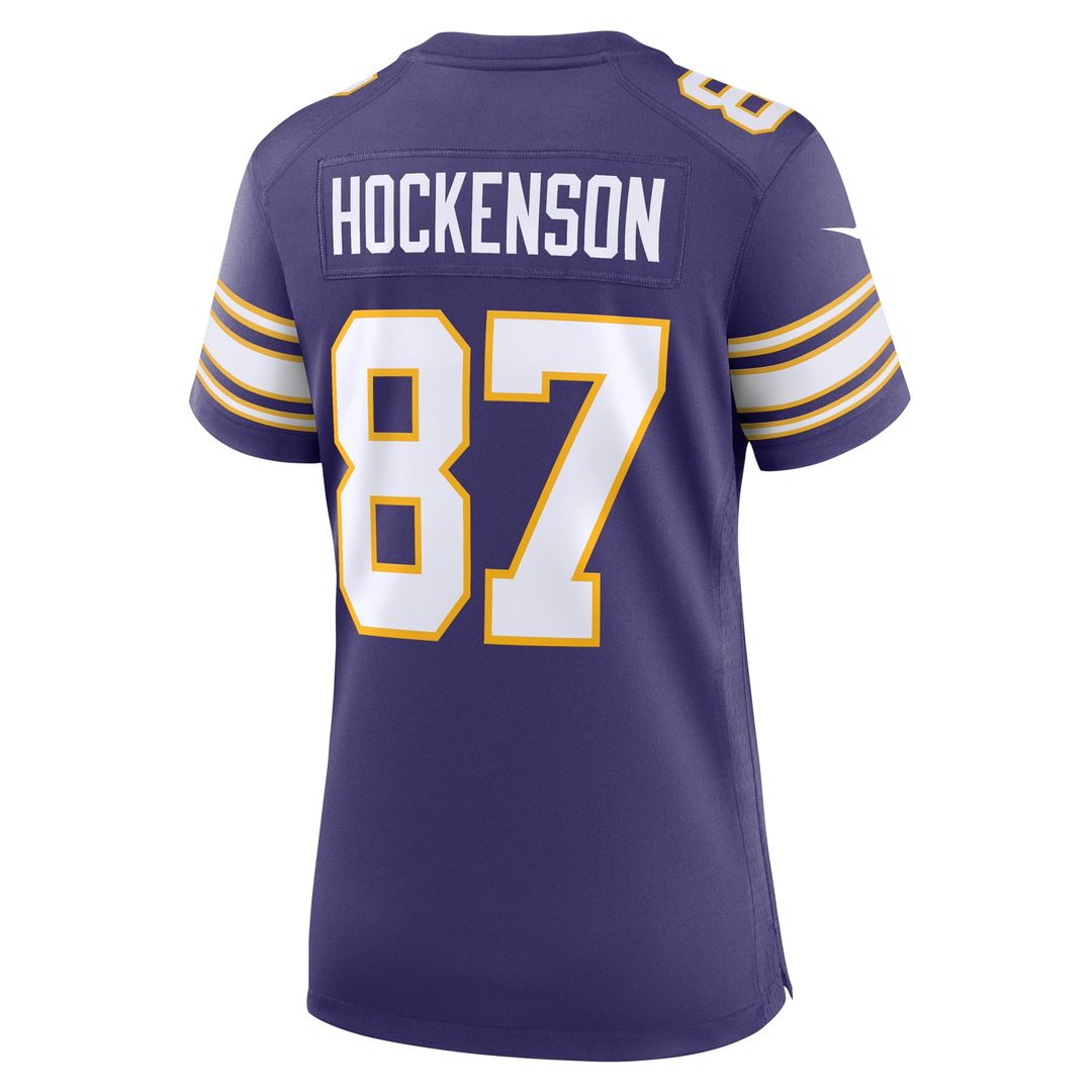 T.J. Hockenson Minnesota Vikings Women's Player Jersey - Purple