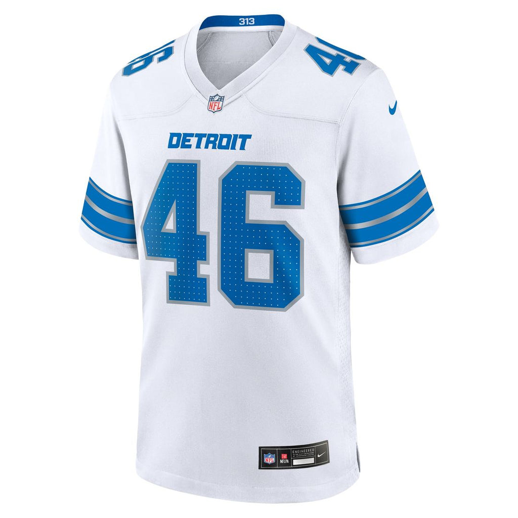 Jack Campbell Detroit Lions White Game Jersey - White