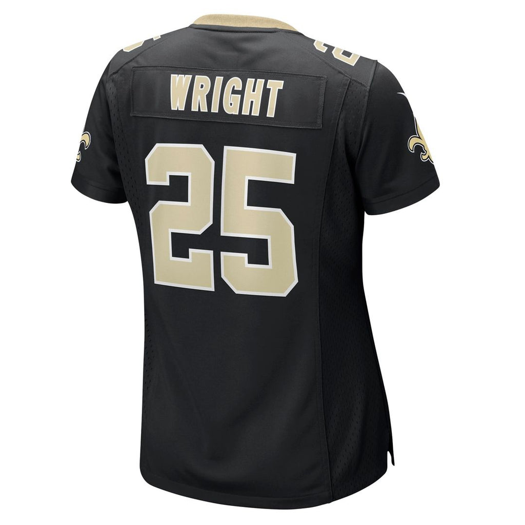 Rejzohn Wright New Orleans Saints Women's Team Game Jersey - Black