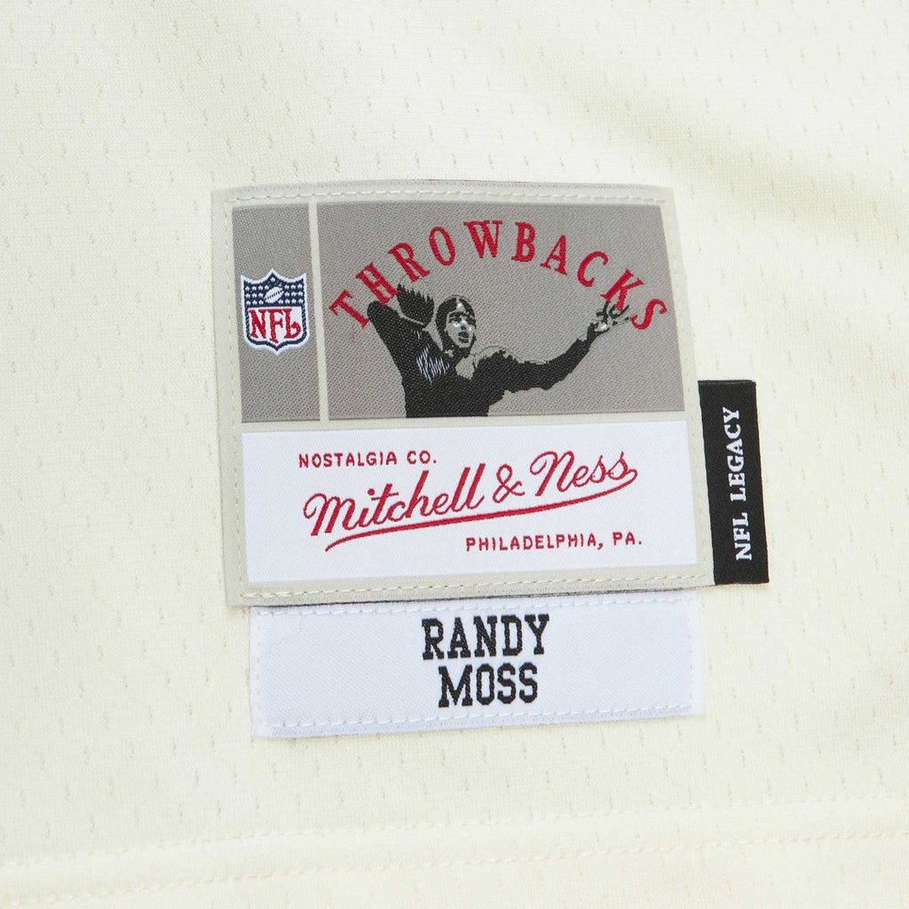 Randy Moss Minnesota Vikings Mitchell & Ness Chainstitch Legacy Jersey - Cream