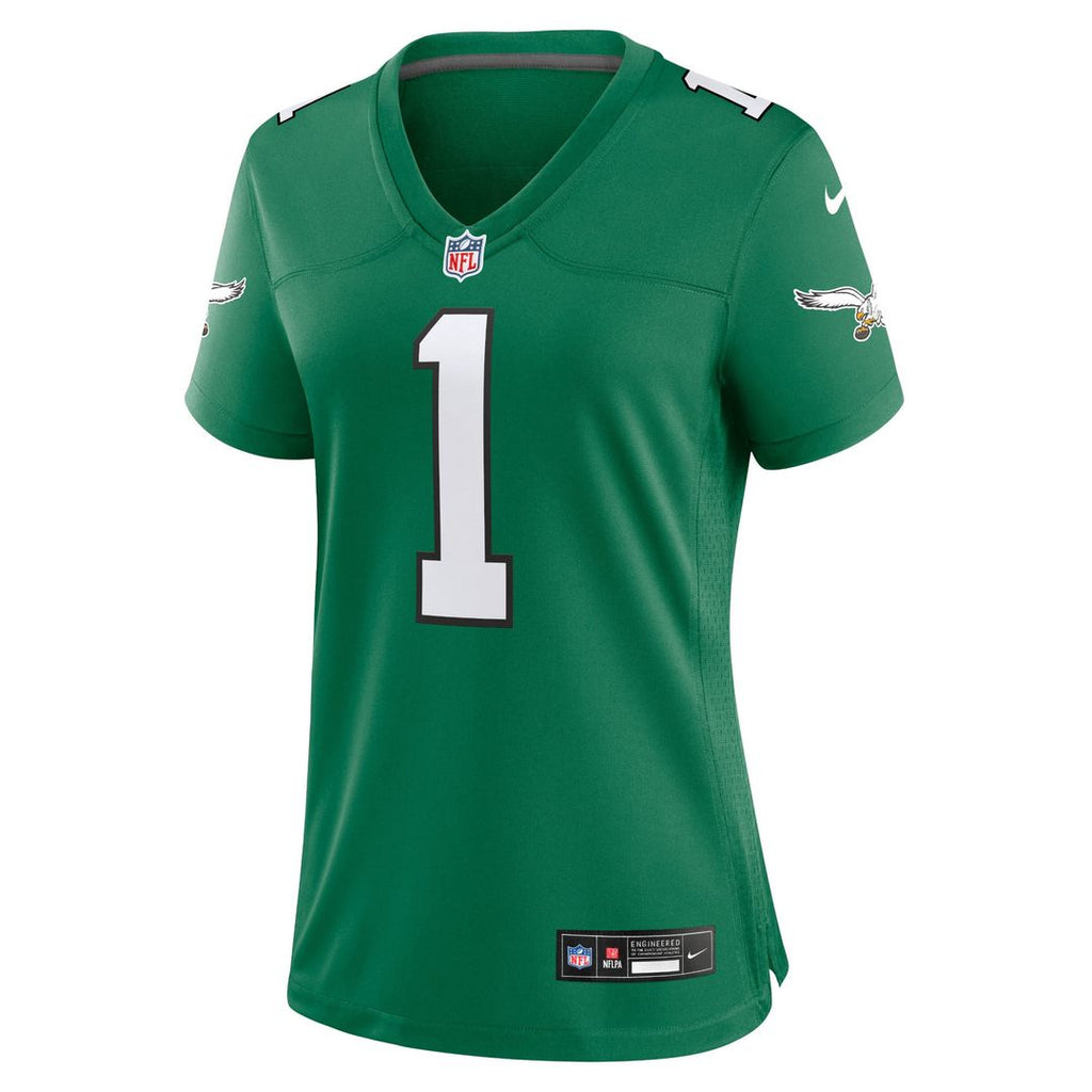Jalen Hurts Philadelphia Eagles Women's Team Game Jersey - Midnight Green
